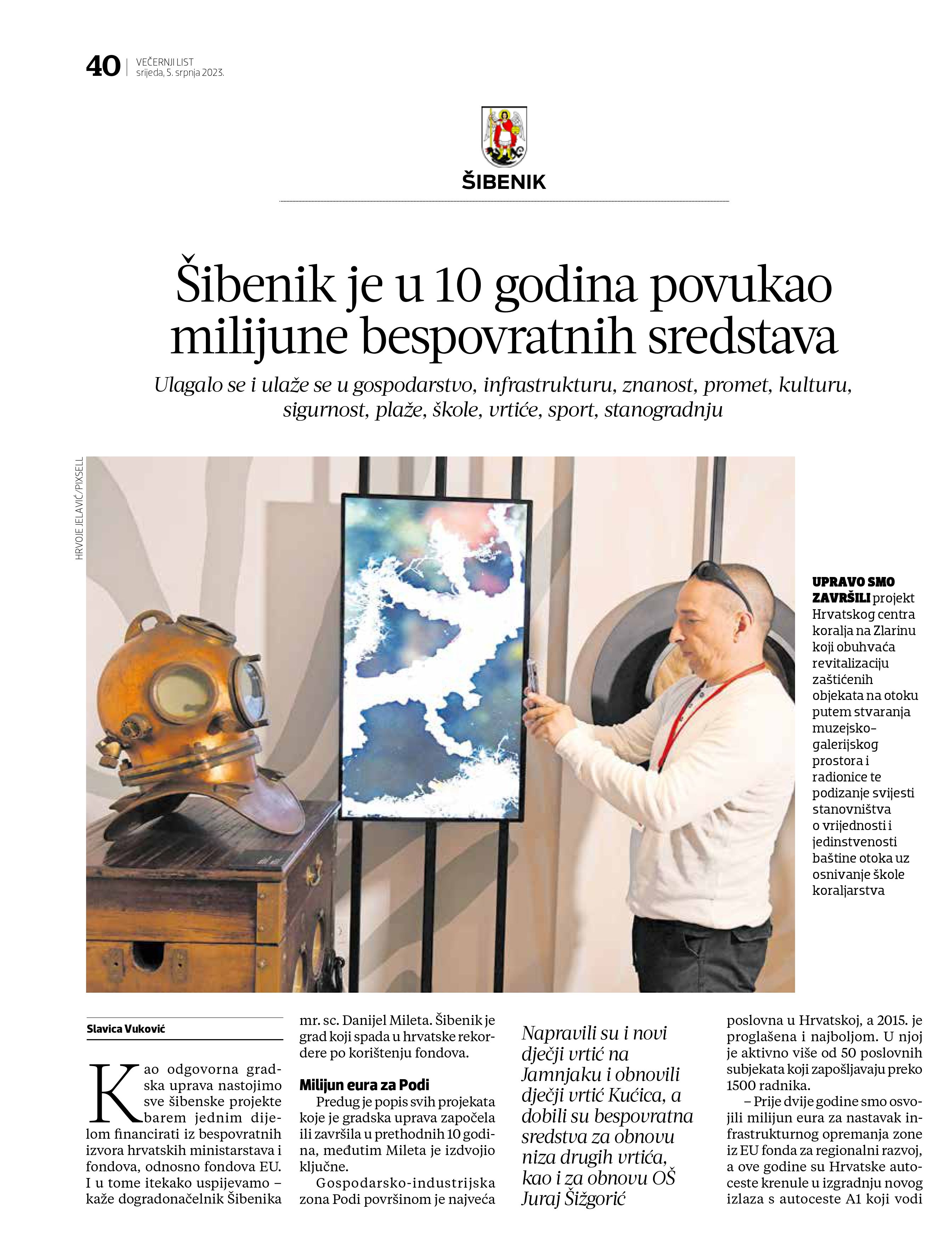 Šibenik je u 10 godina povukao milijune bespovratnih sredstava